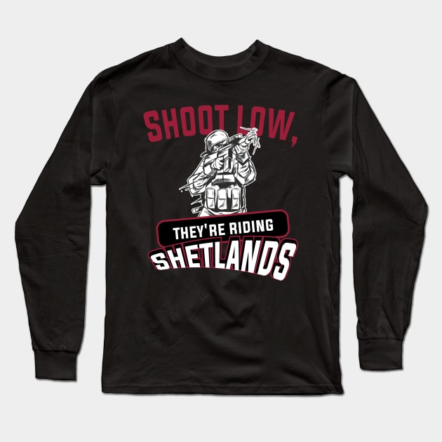 Shotgun and Clay Pigeon Funny Clay and Skeet Shooting Quote Long Sleeve T-Shirt by Riffize